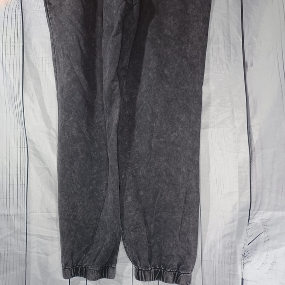 Lane 201 Faded Black Off The Shoulder Jumpsuit with Drawstring - Picture 14 of 14